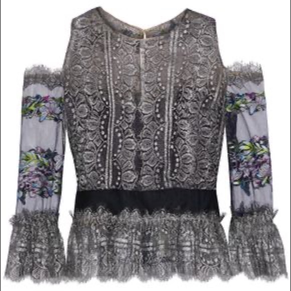 Marchesa Tops - NWOT Marchesa Notte embroidered Dressy Blouse sz 4